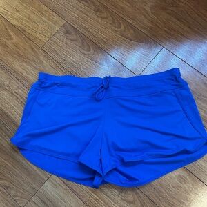 Athleta Royal Blue Swim Athletic Shorts Size Large